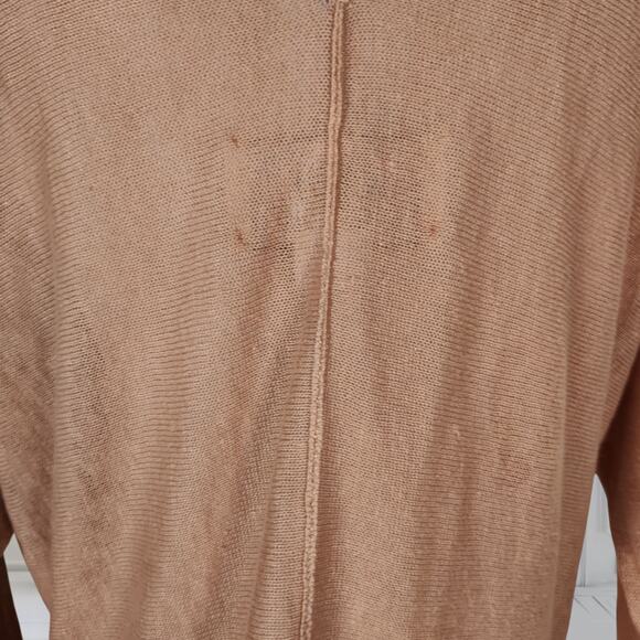 By Malene Birger Linen Knit V-Neck Midi Dress 3/4 Sleeve Minimalist S Inneas - Picture 10 of 16